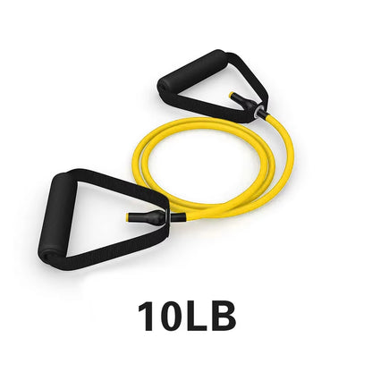 5 Levels Elastic Band with Handles Yoga Pull Rope Elastic Gym Fitness Exercise Tube Band for Home Workouts Strength Training
