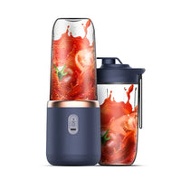 6 Blades Electric Juicer Cup 2 Cups for Travel Portable Juicer Mixer Usb Charge Fresh Fruit Juice Personal Blender Smoothie