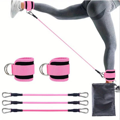 6/11Pcs Buttocks with Gantry, Hip Lift, Ankle Resistance, Elastic Trainer, Hip Leg Tension Rope, Shaping and Slimming