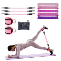6/11Pcs Buttocks with Gantry, Hip Lift, Ankle Resistance, Elastic Trainer, Hip Leg Tension Rope, Shaping and Slimming